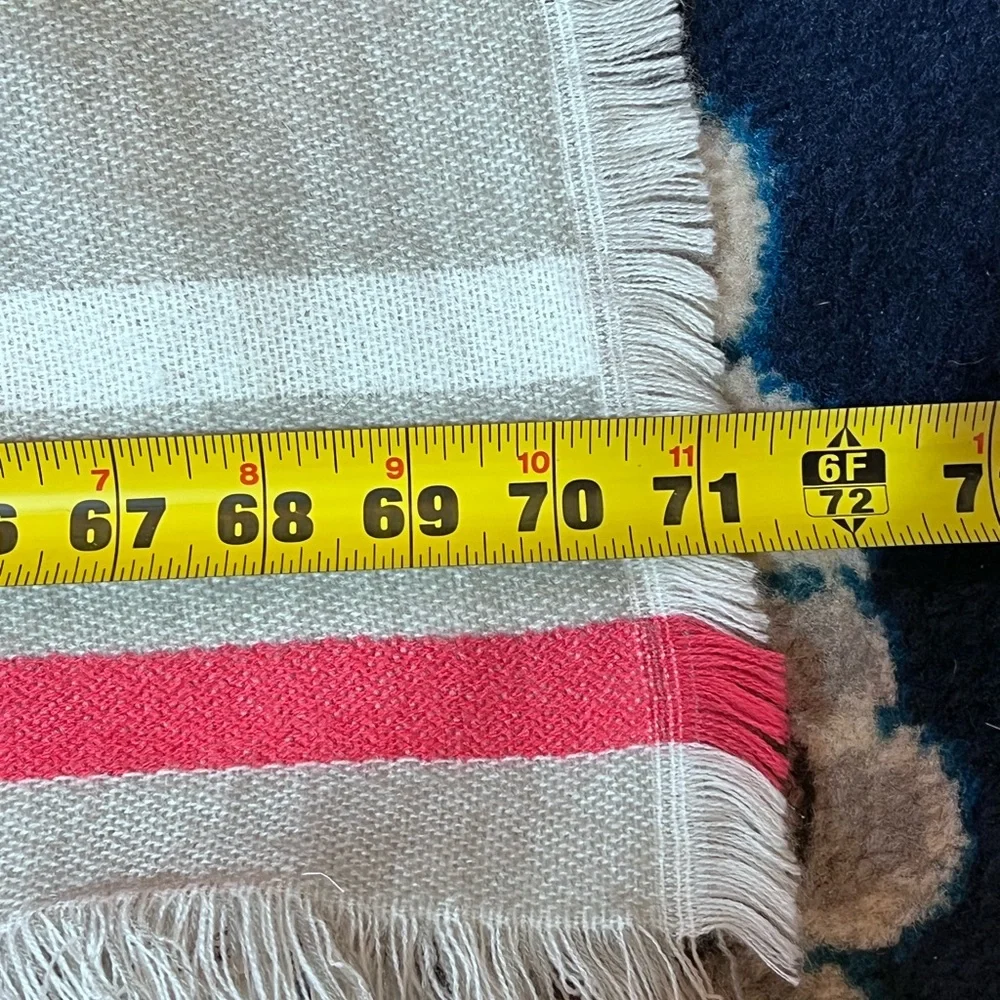 Juicy Couture scarf logo spell-out signature graphic blanket throw shoulder wrap